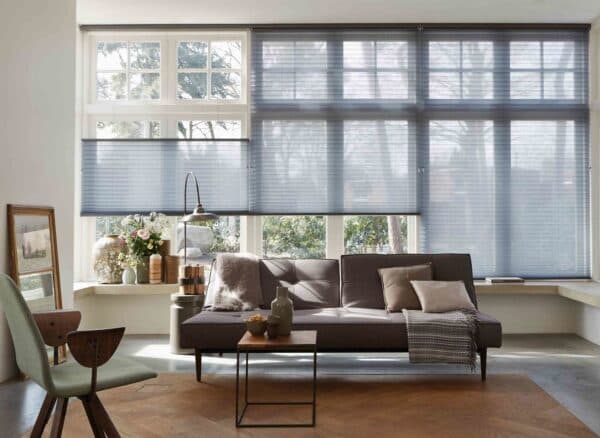 Thermacell honeycomb blinds in a living room
