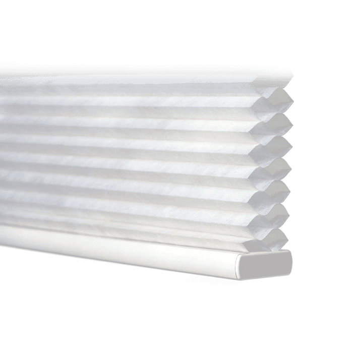 Cream Thermacell honeycomb blind showing its pleated cell construction