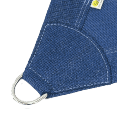 Monotec 320 shade sail corner with reinforced webbing edge