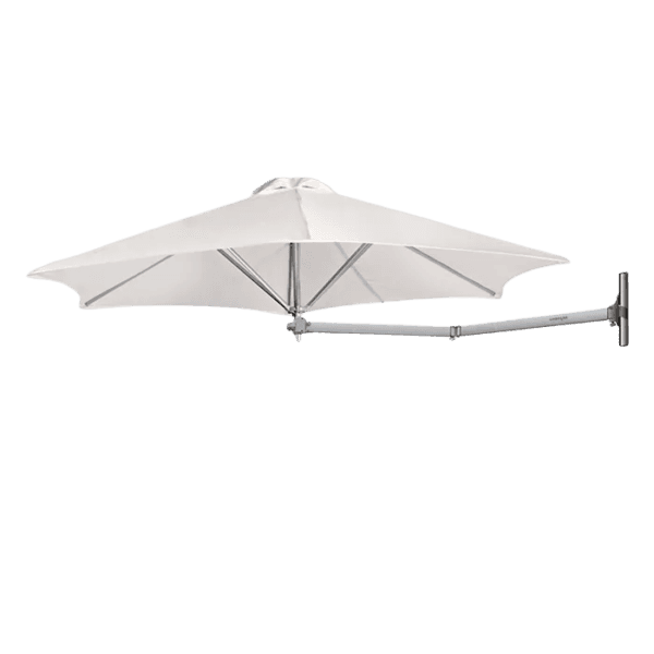 Shade7 Paraflex wall-mounted cantilever umbrella with folding arm