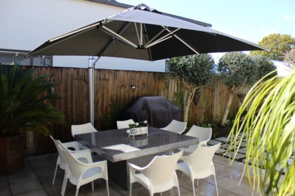 Shade7 sun umbrella at a commercial outdoor venue