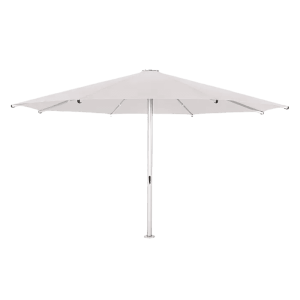 Shade7 Tempest giant telescopic commercial umbrella with white canopy
