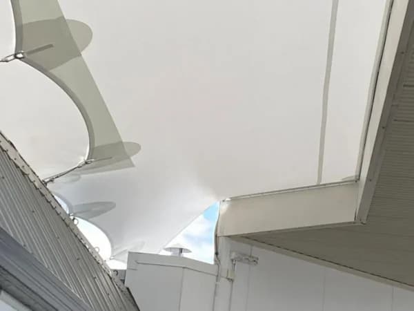 Waterproof sail carport with galvanised steel posts